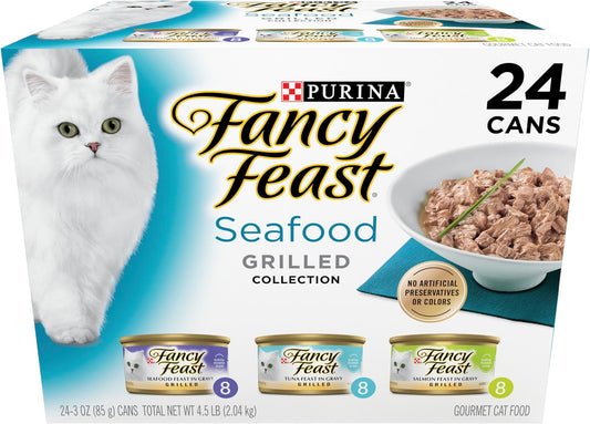 Purina Fancy Feast Grilled Wet Cat Food Seafood