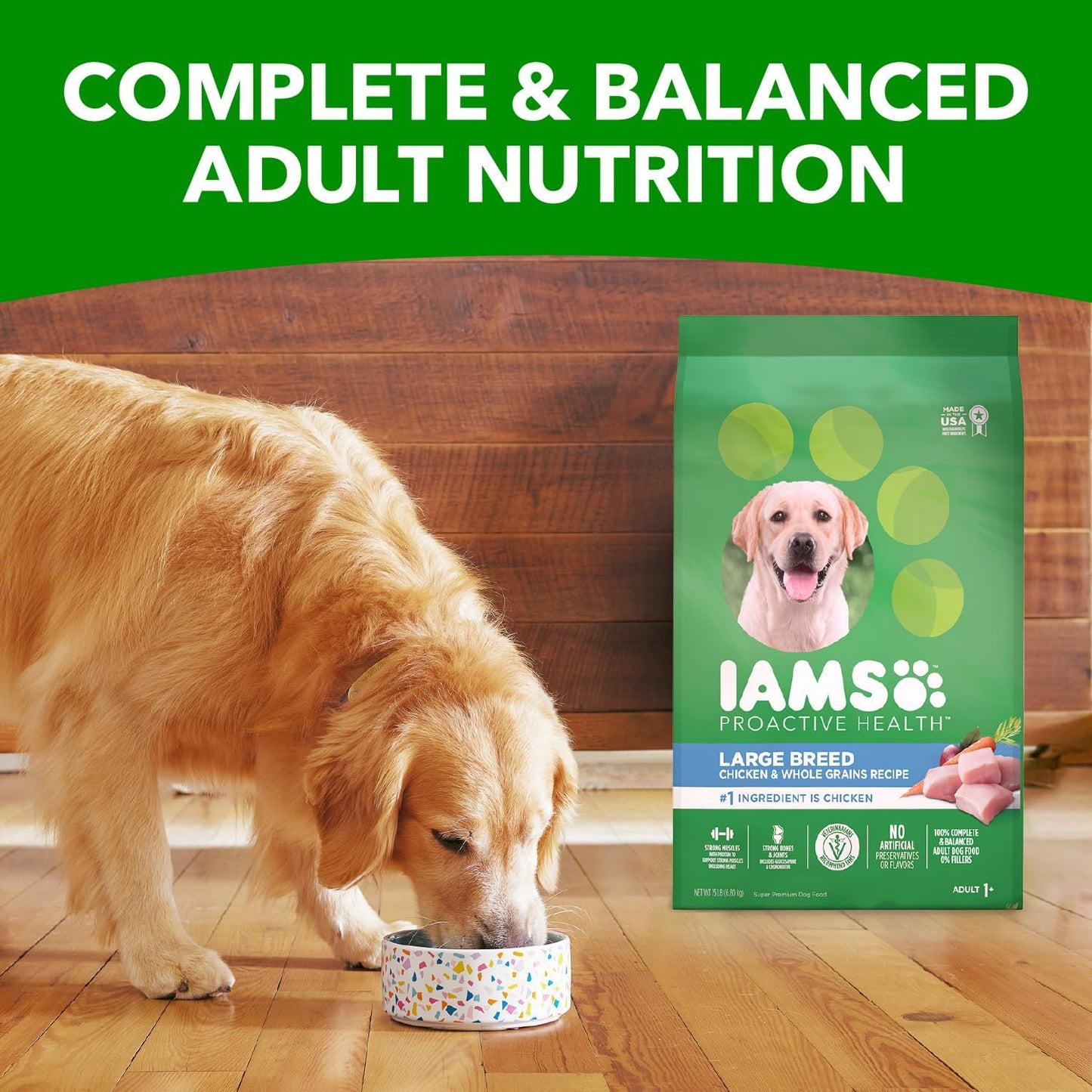 IAMS Adult High Protein Large Breed Dry Dog Food